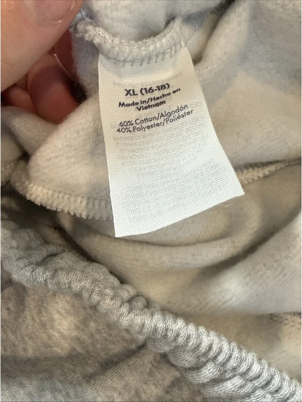 No Boundaries Women’s Gray Fleece Cargo Street Ware Size XL 16-18 Pre Owned